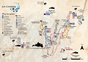 <strong>Plan des pistes</strong><br />des Coulmes Plan des pistes