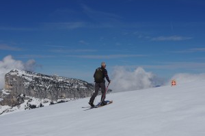 Ski-hok- Ski-hok sur les hauts plateaux