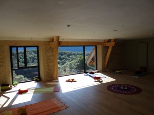 Salle de Yoga du gite des Rimets- 