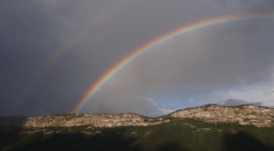 Couché de soleil- sur les rochers de Gonson face au gîte