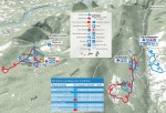 <strong>Plan pistes raquettes des Coulmes</strong><br />Pistes damées et balisées Plan pistes raquettes des Coulmes